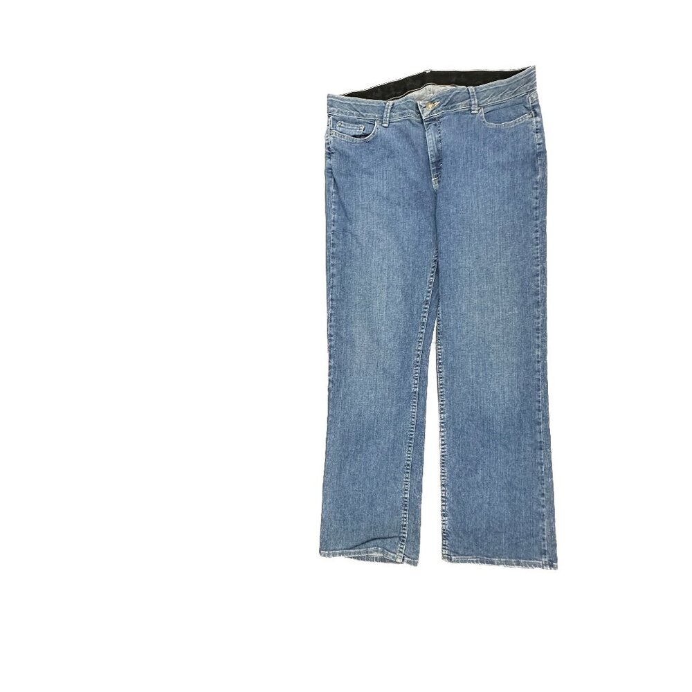 Riders by Lee Straighter Women's size 16 Medium Wash Blue Denim Jeans
